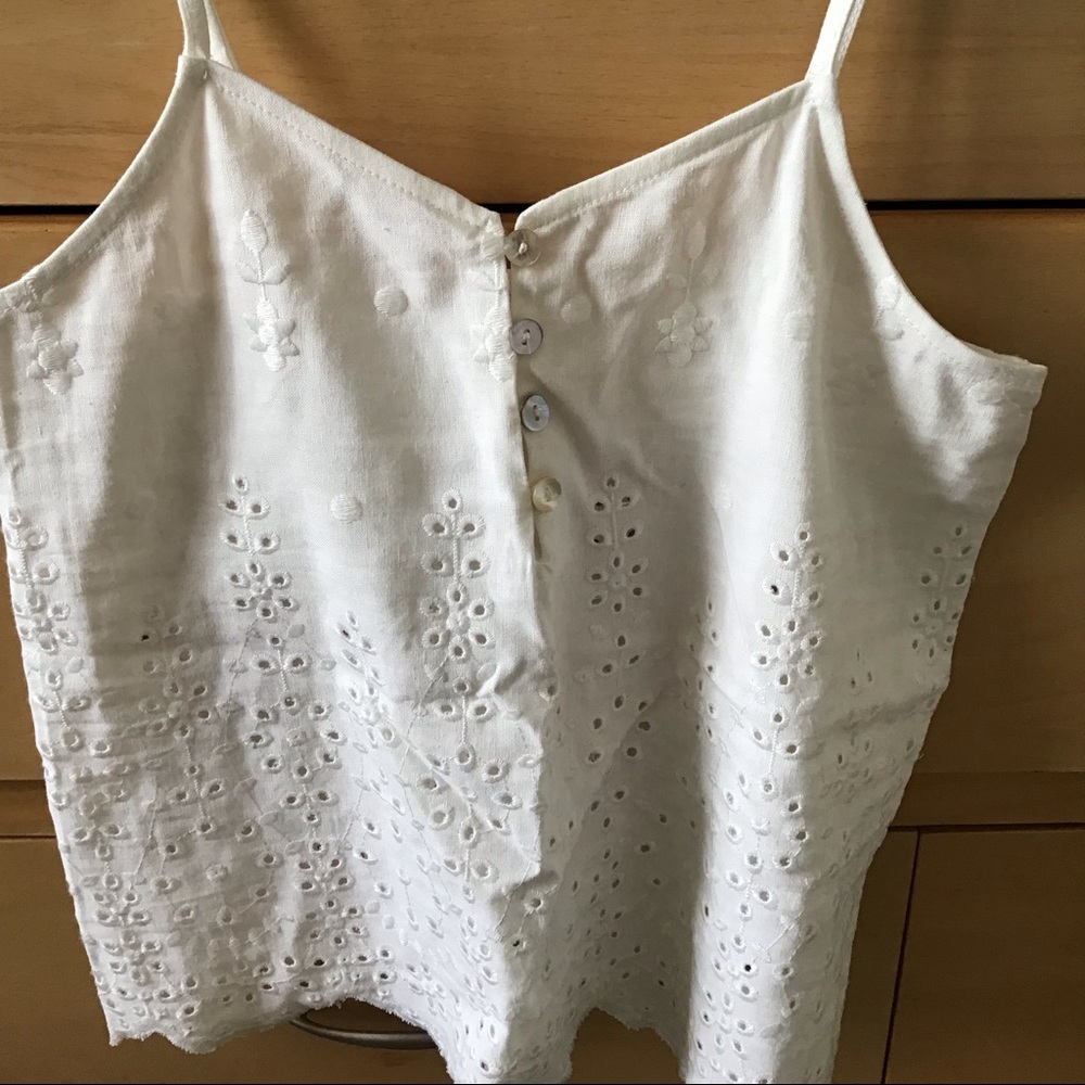 Abound Nordstrom White Lace Tank Top XXS
